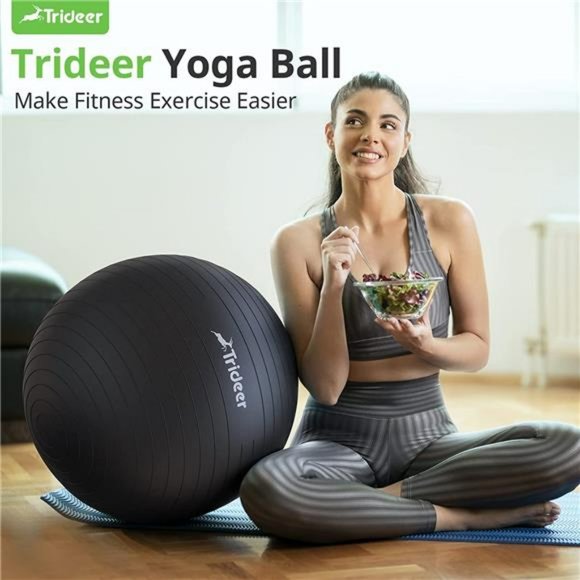 Extra Thick Yoga Ball Exercise Ball, 5 Sizes Ball Chair, Heavy Duty Swiss Ball - Picture 3 of 6